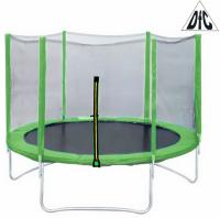 Батут DFC Trampoline Fitness 8ft наружн.сетка, св.зел. (244см)